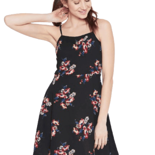 Black & Red Floral