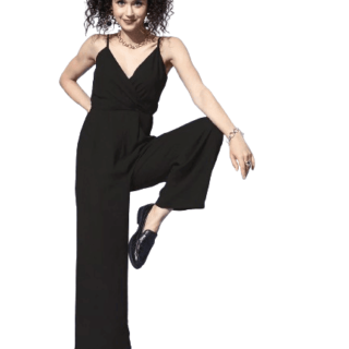 Black Wrap Jumpsuit