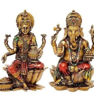 Divine Blessings: Shri Laxmi Ganesh Murti for Diwali Puja & Gifts