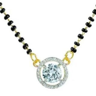 Small pendent solitaire mangalsutra