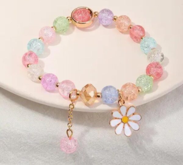Rainbow Radiance: Adjustable Multicolor Beaded Bracelet
