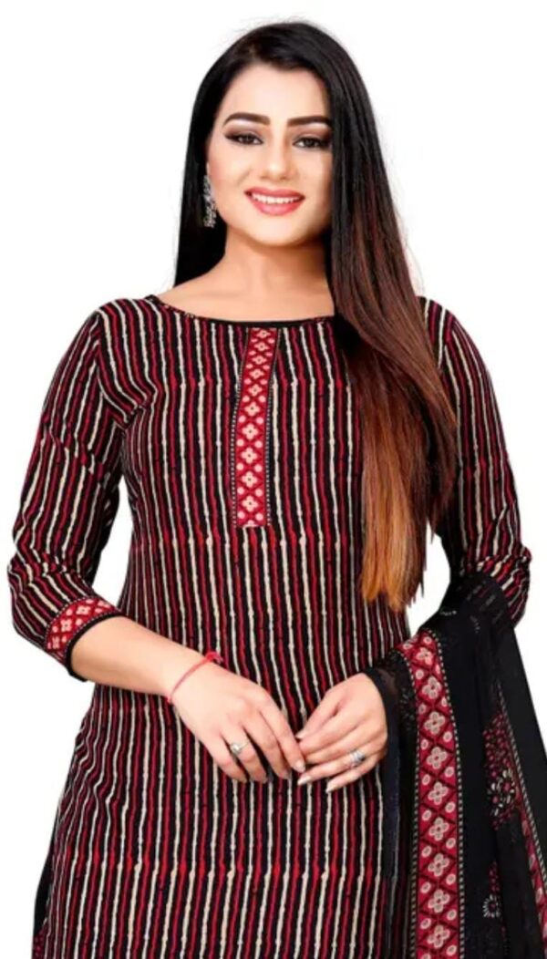 Women Crepe Bandhani Printed Pack of 2 Dress Material - Image 3