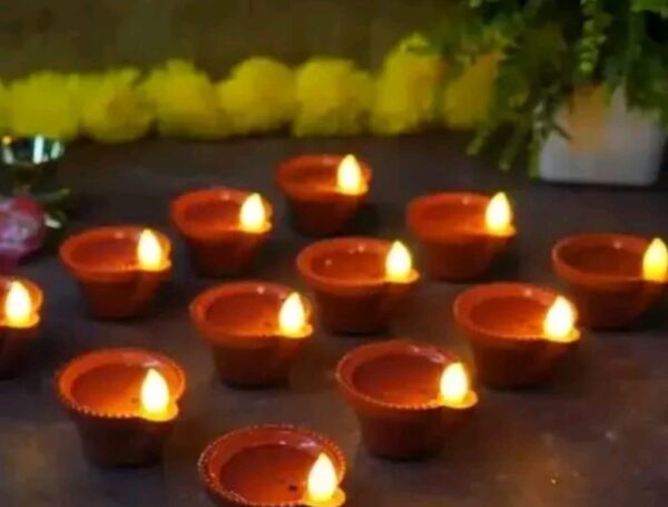 LED Water sensor diya pack of 12