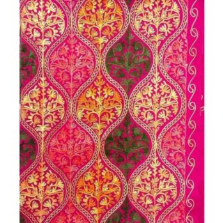 Designer Magenta Kashmiri Embroidery Woolen Shawl for Women - Vintage Collection